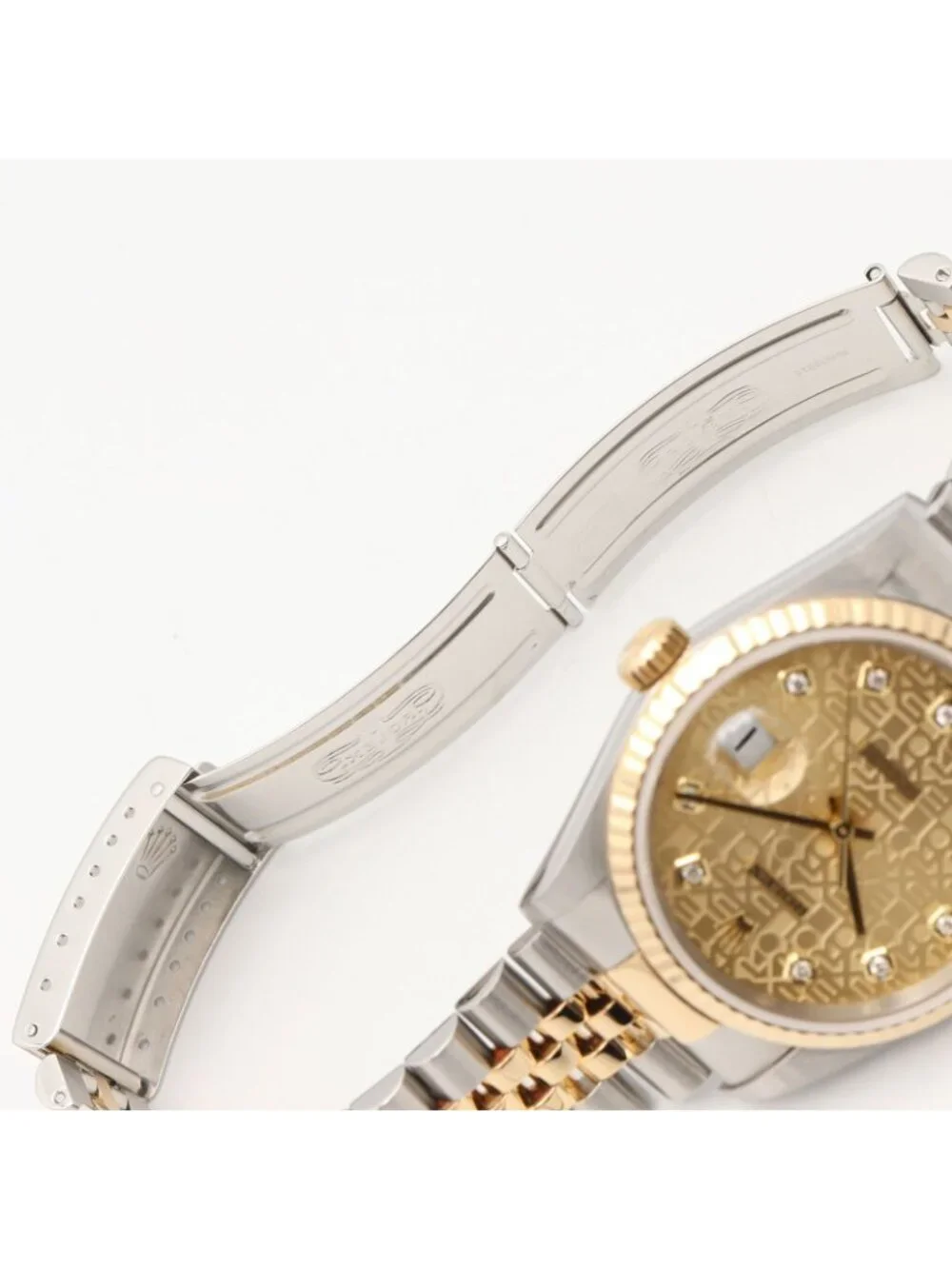 Rolex Watch Datejust Diamond D Number CH NP 18k Stainless Steel